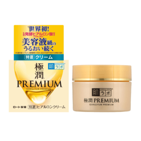 Crema hidratanta cu 7 tipuri de acid hialuronic Hada Labo Gokujyun Premium Hyaluronic Acid Cream, 50 ml Crema hidratanta cu 7 tipuri de acid hialuronic Hada Labo Gokujyun Premium Hyaluronic Acid Cream, 50 ml