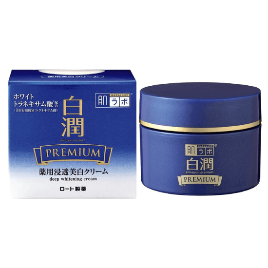 Crema pentru pete pigmentare cu acid tranexamic Hada Labo Shirojyun Premium Deep Whitening Cream, 50 ml Crema pentru pete pigmentare cu acid tranexamic Hada Labo Shirojyun Premium Deep Whitening Cream, 50 ml